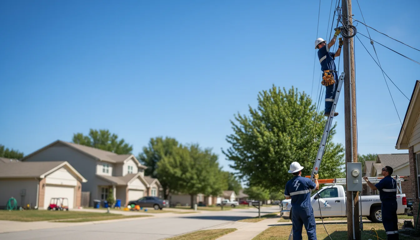 Residential electrician providing installation services in Cumbola, PA